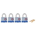 MASTER LOCK CANDADO LAMINADO DE ACERO 1-9/16 (40MM) (PAQUETE DE 4)