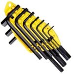 STANLEY JUEGO DE 10 LLAVES ALLEN TIPO L HEXAGONALES MÉTRICAS 1.5MM AL 10MM