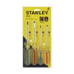 STANLEY JUEGO DE DESTORNILLADORES PRO 4 PIEZAS 4 PIECE PRO SCREWDRIVER SET