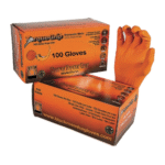 BLACK MAMBA GUANTES DE NITRILO ORANGE TORQUE TALLA M (CAJA DE 100)