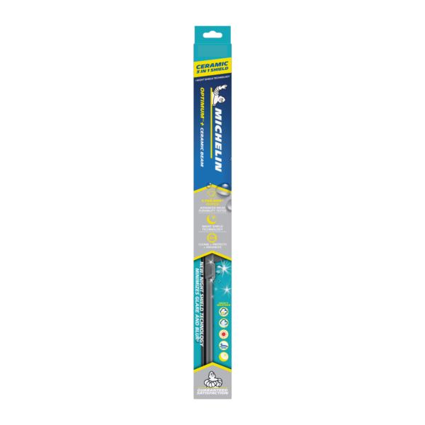 MICHELIN LIMPIAPARABRISAS OPTIMUM+ CERAMIC BEAM CON NIGHT SHIELD 22"